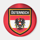 Oostenrijkse vlag magneet (Voorkant)