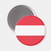 Oostenrijkse vlag magneet (Voorkant / Achterkant)