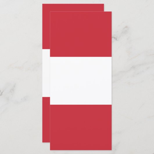 Oostenrijkse vlag menu (Voorkant / Achterkant)