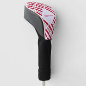 Oostenrijkse vlag met tegels gepersonaliseerd golfheadcover (Schuin)