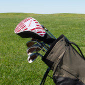 Oostenrijkse vlag met tegels gepersonaliseerd golfheadcover (Insitu)