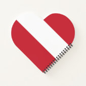 Oostenrijkse vlag notitieboek (Achterkant)