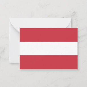 Oostenrijkse vlag notitiekaartje
