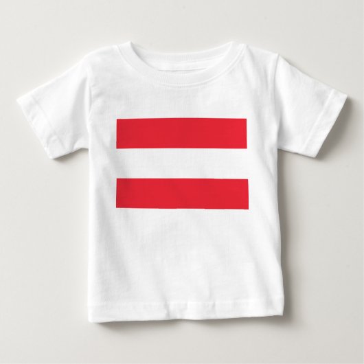 Oostenrijkse vlag (Oostenrijk) Baby T-Shirt (Voorkant)