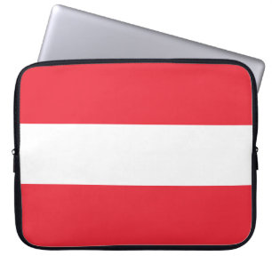Oostenrijkse vlag (Oostenrijk) Laptop Sleeve