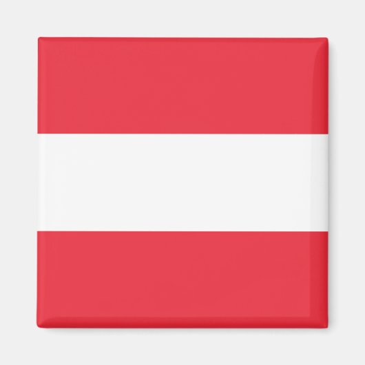 Oostenrijkse vlag (Oostenrijk) Magneet (Voorkant)