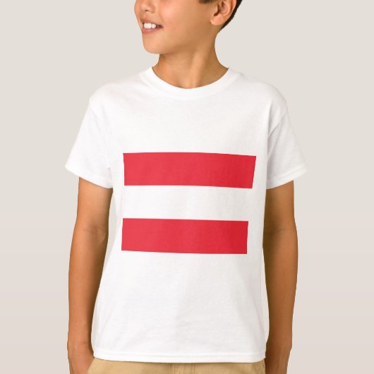 Oostenrijkse vlag (Oostenrijk) T-Shirt (Voorkant)