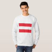 Oostenrijkse vlag (Oostenrijk) T-Shirt (Voorkant volledig)