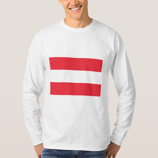 Oostenrijkse vlag (Oostenrijk) T-Shirt (Voorkant)