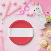 Oostenrijkse vlag papieren bordje (Feest)