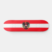 Oostenrijkse vlag persoonlijk skateboard (Horizontaal)