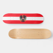 Oostenrijkse vlag persoonlijk skateboard (Horizontaal)