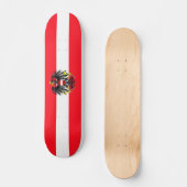 Oostenrijkse vlag persoonlijk skateboard (Voorkant)