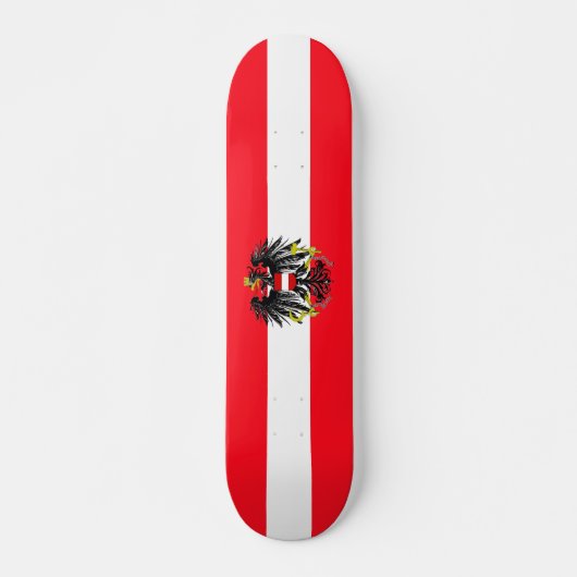 Oostenrijkse vlag persoonlijk skateboard (Voorkant)