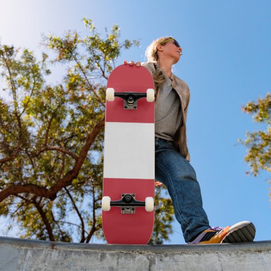 Oostenrijkse vlag persoonlijk skateboard (Buiten 1)
