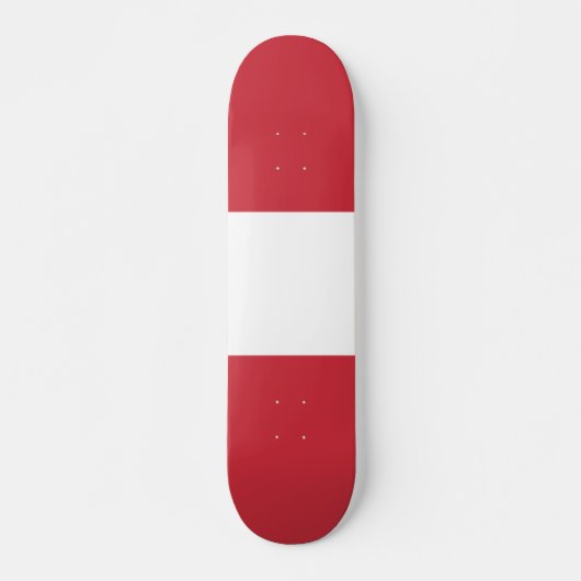 Oostenrijkse vlag persoonlijk skateboard (Voorkant)