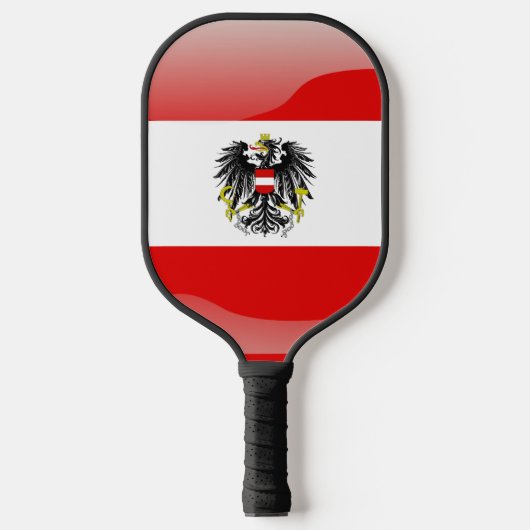 Oostenrijkse vlag pickleball paddle (Voorkant)