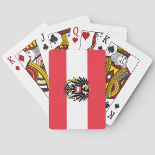 Oostenrijkse vlag pokerkaarten