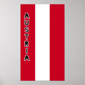 Oostenrijkse vlag poster (Voorkant)