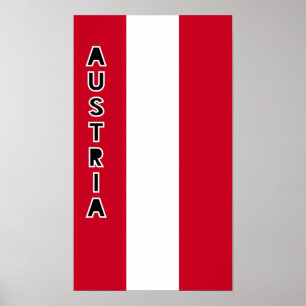 Oostenrijkse vlag poster