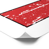 -Oostenrijkse vlag Poster (Hoek)