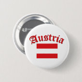 Oostenrijkse vlag ronde button 5,7 cm (Voorkant /achterkant)