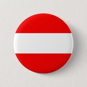 Oostenrijkse vlag ronde button 5,7 cm