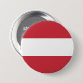 Oostenrijkse vlag ronde button 7,6 cm (Voorkant /achterkant)
