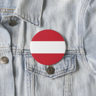 Oostenrijkse vlag ronde button 7,6 cm