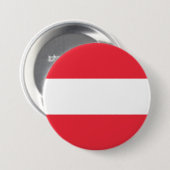 Oostenrijkse vlag ronde button 7,6 cm (Voorkant /achterkant)