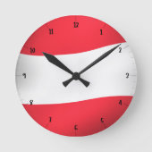 OOSTENRIJKSE VLAG RONDE KLOK (Voorkant)