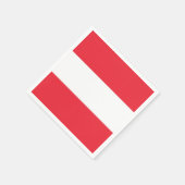 Oostenrijkse vlag servet (Hoek)