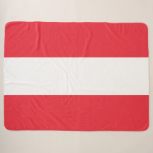 Oostenrijkse vlag Sherpa Blanket