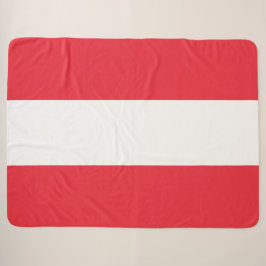 Oostenrijkse vlag Sherpa Blanket Deken