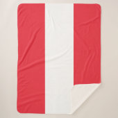 Oostenrijkse vlag Sherpa Blanket Sherpa Deken (Voorkant)