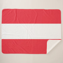 Oostenrijkse vlag Sherpa Blanket