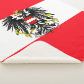 Oostenrijkse vlag sherpa deken (3/4)
