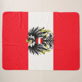 Oostenrijkse vlag sherpa deken (Voorkant (horizontaal))