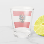 Oostenrijkse vlag shot glas (Achterkant)