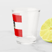 Oostenrijkse vlag shot glas (Rechts)