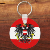 Oostenrijkse vlag sleutelhanger (Voorkant)