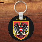 Oostenrijkse vlag sleutelhanger (Voorkant)