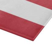 Oostenrijkse vlag snijplank (Hoek)