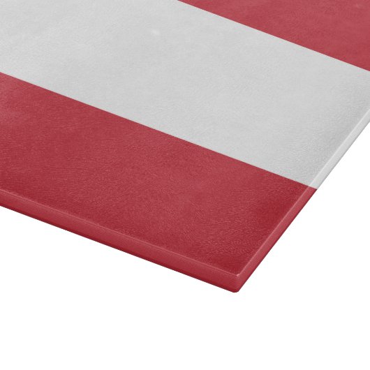 Oostenrijkse vlag snijplank (Hoek)