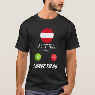 oostenrijkse vlag Souvenir roept op tot callin T-shirt