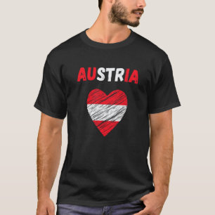 Oostenrijkse vlag Souvenir Wandelvakantie 2022 T-shirt
