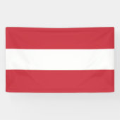 Oostenrijkse vlag spandoek (Horizontaal)