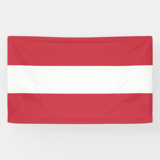 Oostenrijkse vlag spandoek (Horizontaal)