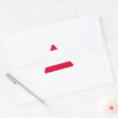 Oostenrijkse vlag sticker (Envelop)