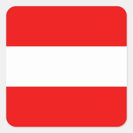Oostenrijkse Vlag Sticker (Voorkant)